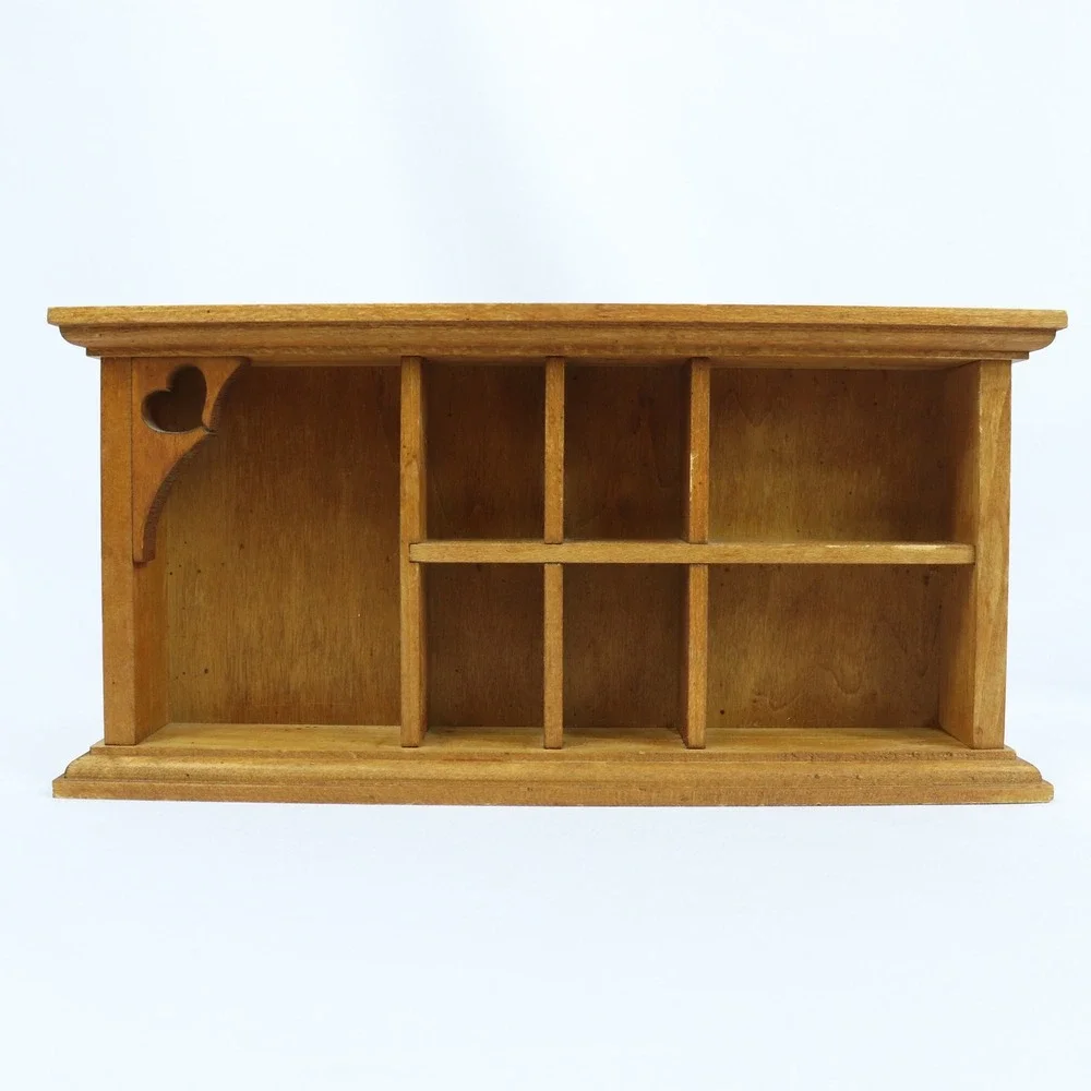 Cottagecore Wooden Heart Trinket Shadow Hanging Display Box 13.5